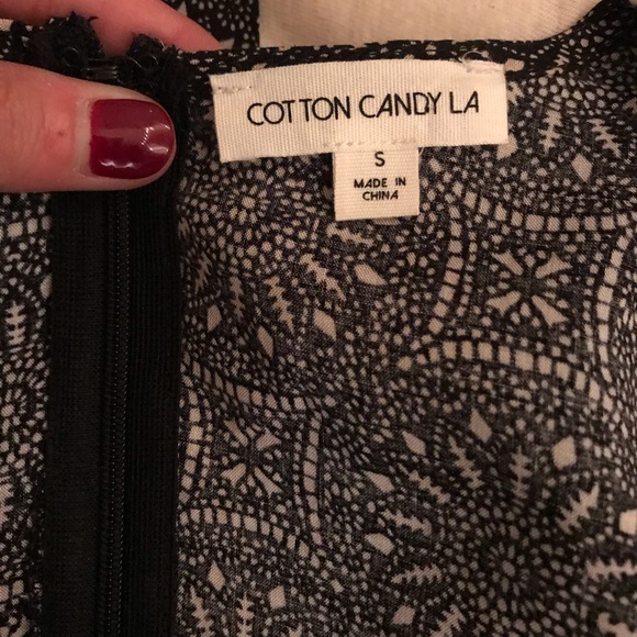 Cotton Candy LA Cutout Tie Romper *In black* - Picture 6 of 8